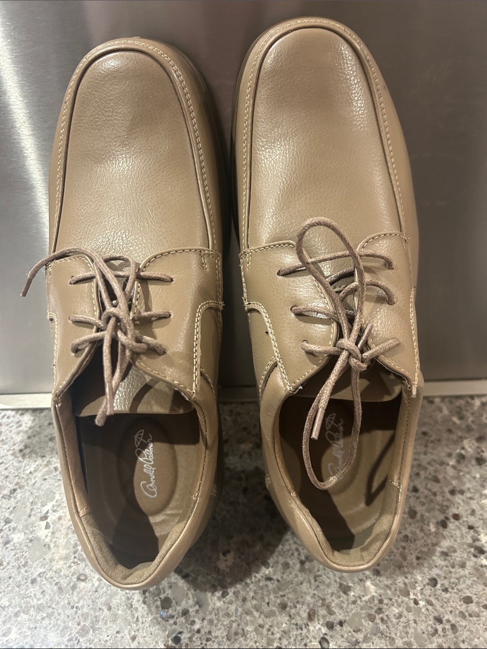 Arnold Palmer Classic Derby Lace-Ups in Taupe